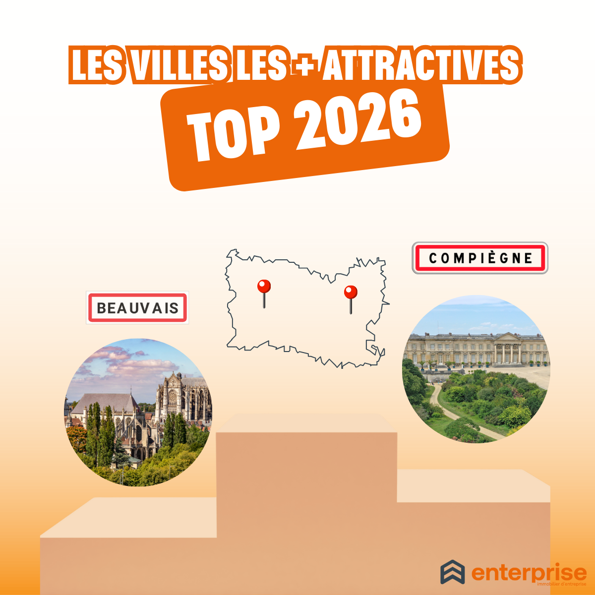 Top villes attractives 2026 : Compiègne confirme, Beauvais s’impose